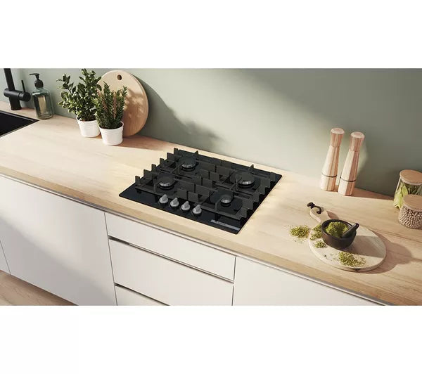 Bosch Series 4 60 cm Gas Hob Black | PNP6B6K40