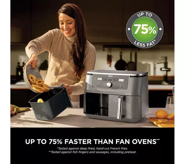Ninja MAX 6-in-1 Dual Zone Air Fryer 9.5L | DZ400UK