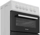 Indesit 50cm Electric Cooker with Ceramic Hob White | ITE5VMW thumbnail 2