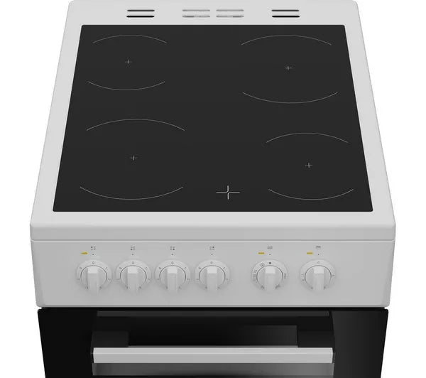 Indesit 50cm Electric Cooker with Ceramic Hob White | ITE5VMW
