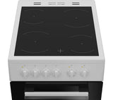 Indesit 50cm Electric Cooker with Ceramic Hob White | ITE5VMW thumbnail 4