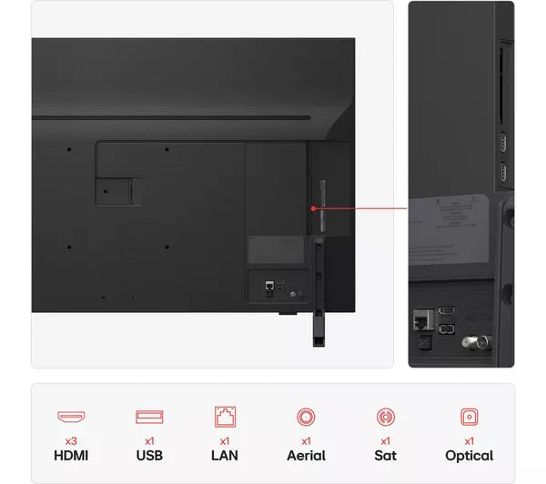 LG QNED82 43" QNED AI 4K HDR Smart TV 2025 | 43QNED82A6B.AEK