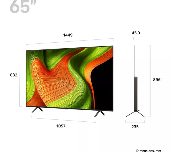 LG 65" OLED AI B5 4K Smart TV | OLED65B56LA.AEK