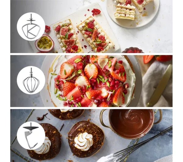 Kenwood Titanium Chef Baker Stand Mixer White | KVC65.001WH