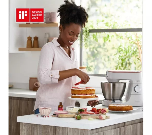 Kenwood Titanium Chef Baker Stand Mixer White | KVC65.001WH