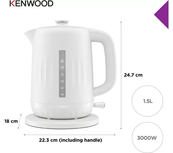 Kenwood Ripple Jug Kettle Pure White | ZJP06.000WH