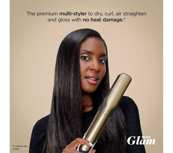 SHARK Glam Straight, Waves & Curls Multi-Styler Gold | HD6052SUK