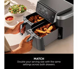 Ninja DualZone 7.6L 2-Drawer Air Fryer | DZ801UK thumbnail 3