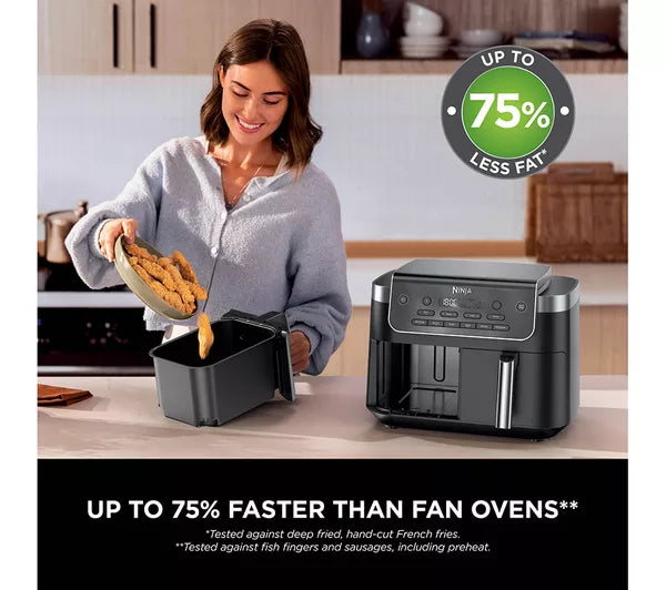 Ninja DualZone 7.6L 2-Drawer Air Fryer | DZ801UK