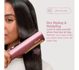Shark SilkiPro Hair Straightener + Dryer in One Tool with Heat-Resistant Storage Case Rose Petal HT401UKPK thumbnail 4