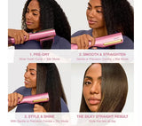 Shark SilkiPro Hair Straightener + Dryer in One Tool with Heat-Resistant Storage Case Rose Petal HT401UKPK thumbnail 8