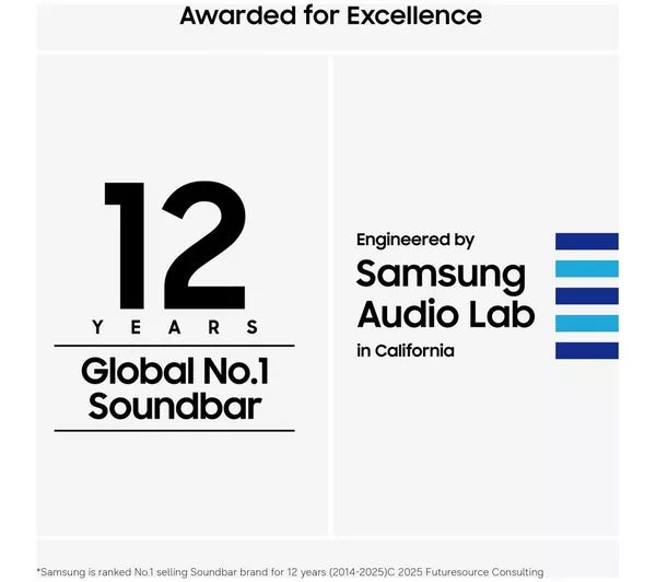 Samsung 3.1.2 Wireless Sound Bar with Dolby Atmos | HW-Q600H/XU