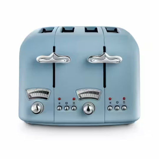 Argento Flora 4 slice Blue Toaster-CT04.AZ