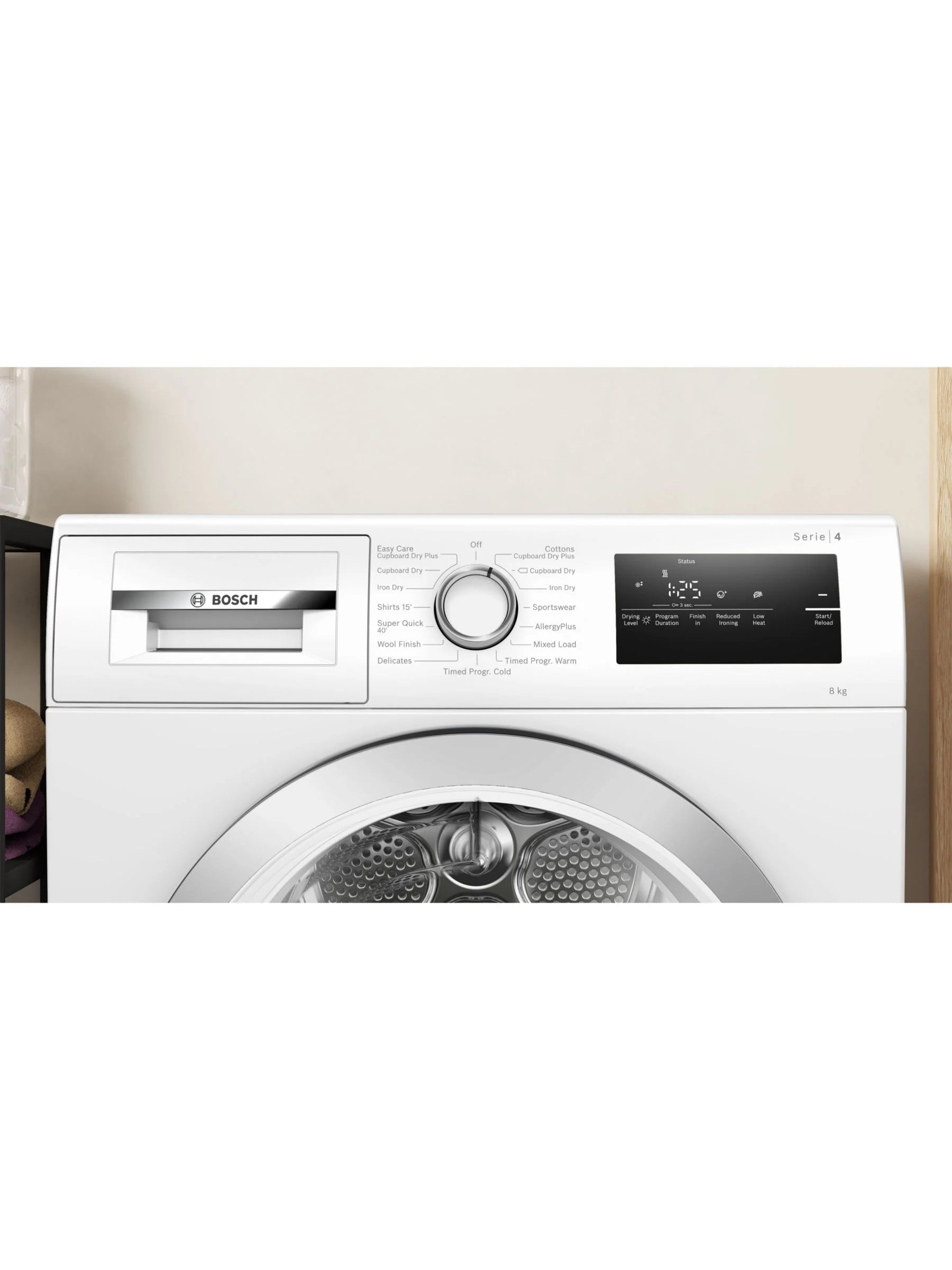 Bosch Series 4 Condenser Tumble Dryer 8kg White | WTN83203GB