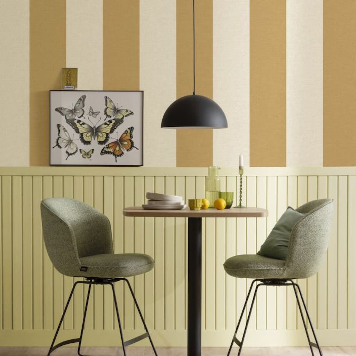 Schöner Wohnen collection ALI pendant light, black, LED compatible-11728-18