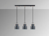 Erika Schuller 3 Light Black and Copper Pendant | 12494 thumbnail 1