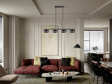 SCHULLER I3 - OLAIA - ISLAND PENDANT 4 LIGHT BLACK-SMOKY- 12695 thumbnail 2