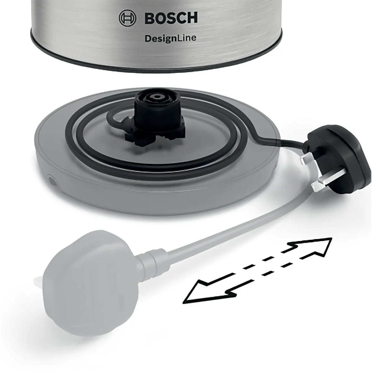 Bosch Design Line 1.7L Kettle Stainless Steel | TWK3P420GB