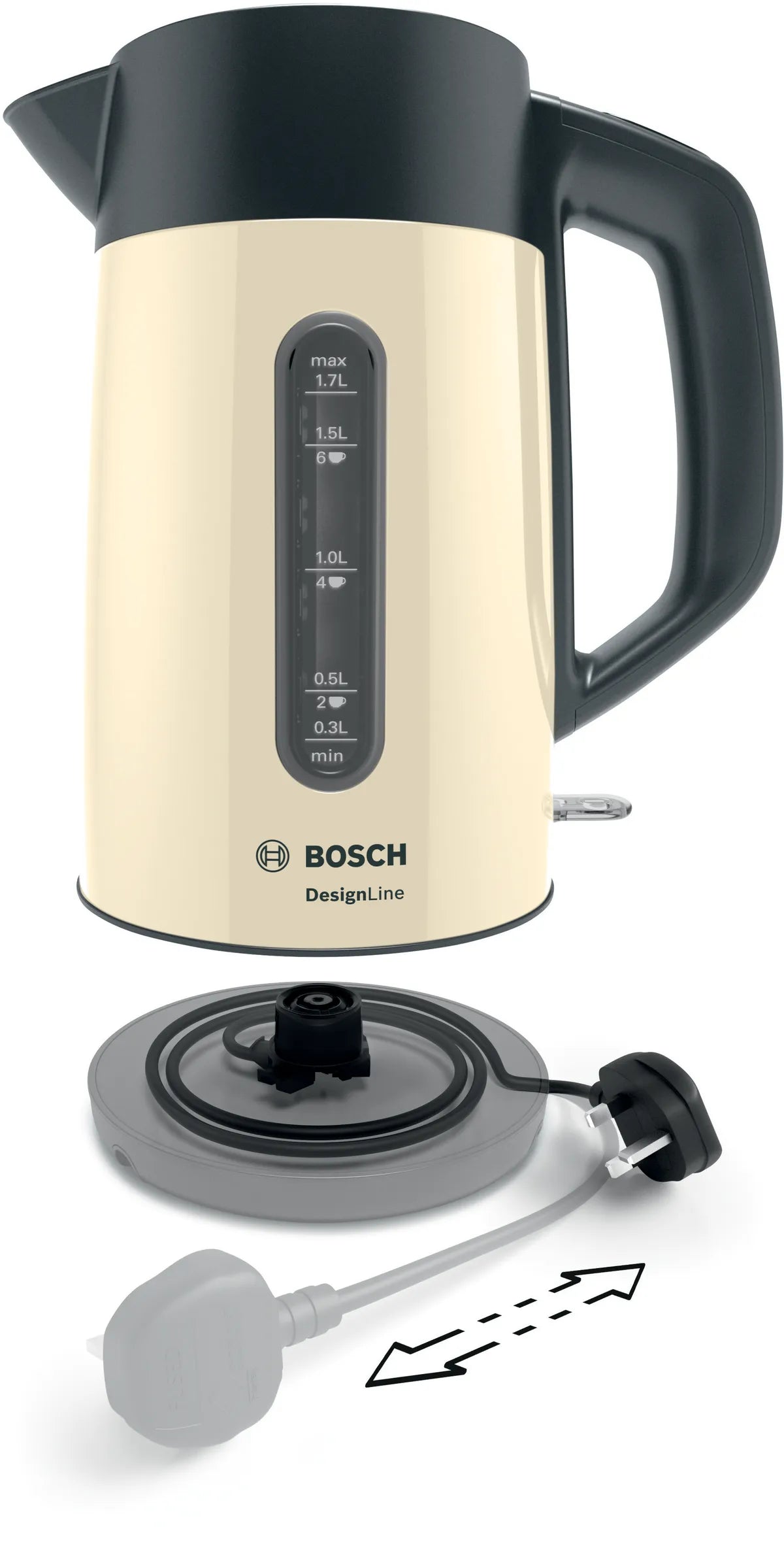 Bosch Design Line 1.7L Kettle Cream | TWK4P437GB