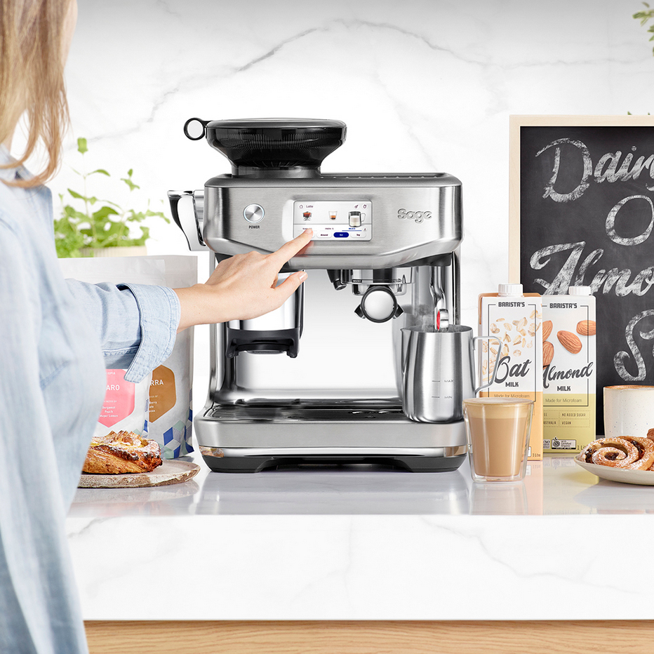 Sage The Barista Touch Impress Bean to Cup Espresso Coffee Machine Brushed Stainless Steel | SES882BSS4GUK1 (Copy)