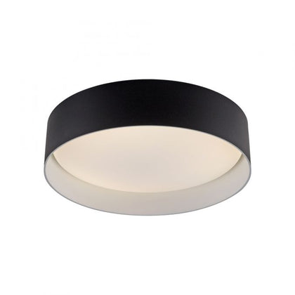 Schöner Wohnen Collection LED ceiling light TAVOLI BLACK, round D=28.5cm, dimmable, remote control-14593-18