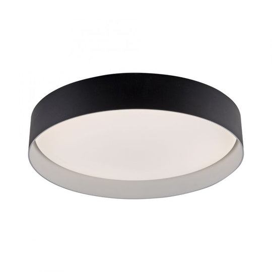 Schöner Wohnen Collection LED ceiling light TAVOLI, BLACK, round D=39cm, dimmable, remote control-14594-18