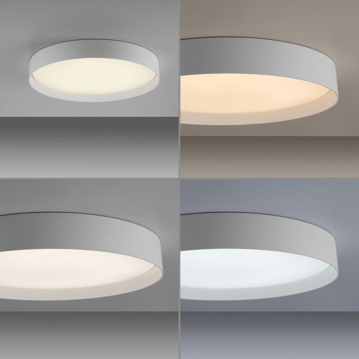 Schöner Wohnen - collection LED ceiling light TAVOLI, white, Ø 49cm, dimmable, remote control-14595-16