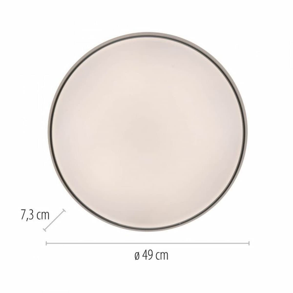 Schöner Wohnen - collection LED ceiling light TAVOLI, white, Ø 49cm, dimmable, remote control-14595-16