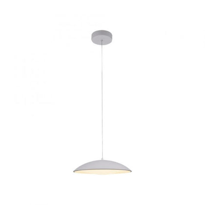 Schöner Wohnen Collection LED pendant light LENTE, white, single-bulb, dimmable, memory function-14606-16