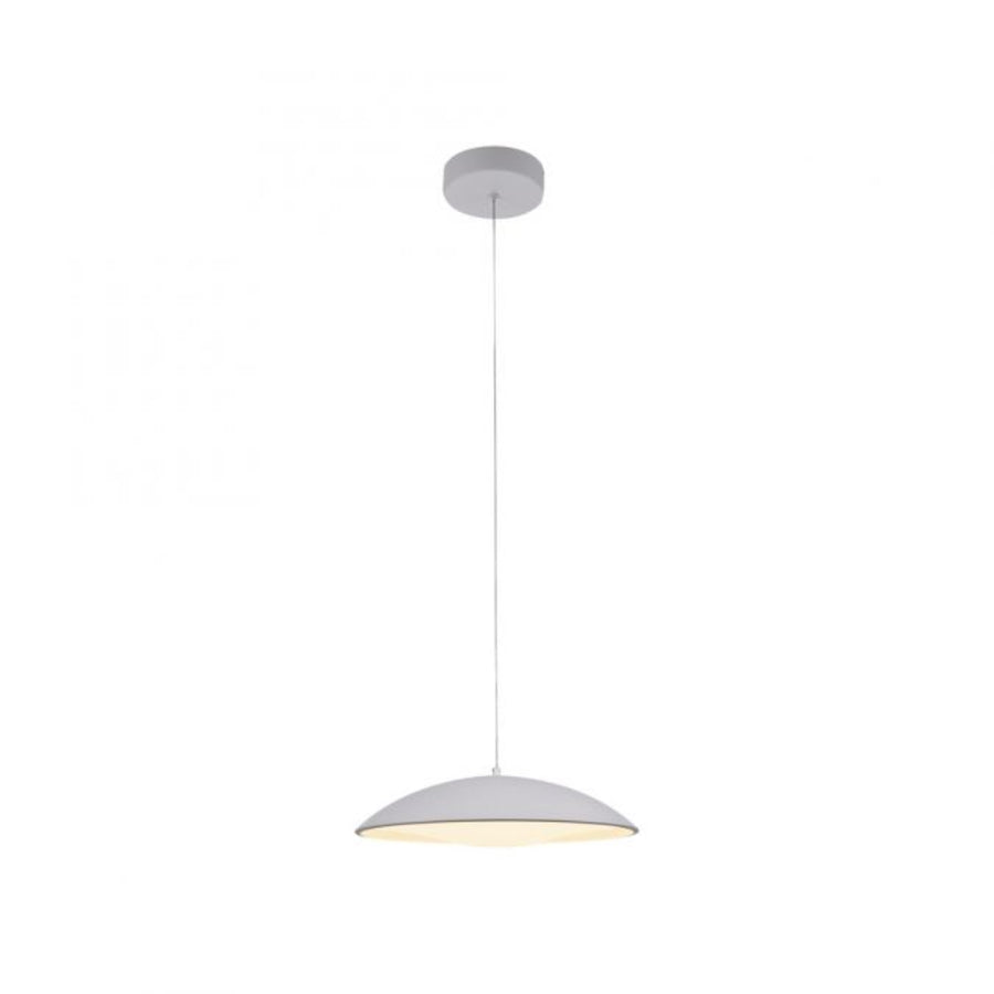 Schöner Wohnen Collection LED pendant light LENTE, white, single-bulb, dimmable, memory function-14606-16