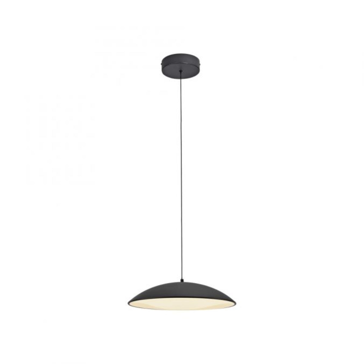Schöner Wohnen Collection LED pendant light LENTE, BLACK, single-bulb, dimmable, memory function-14607-18