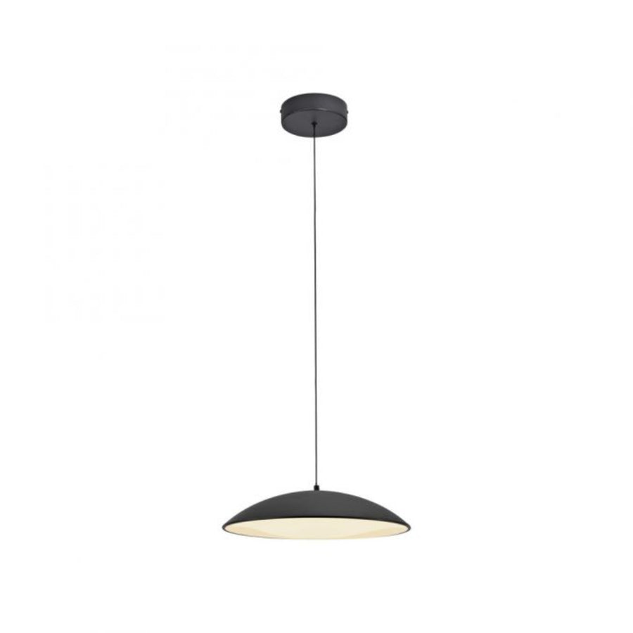 Schöner Wohnen Collection LED pendant light LENTE, BLACK, single-bulb, dimmable, memory function-14606-18