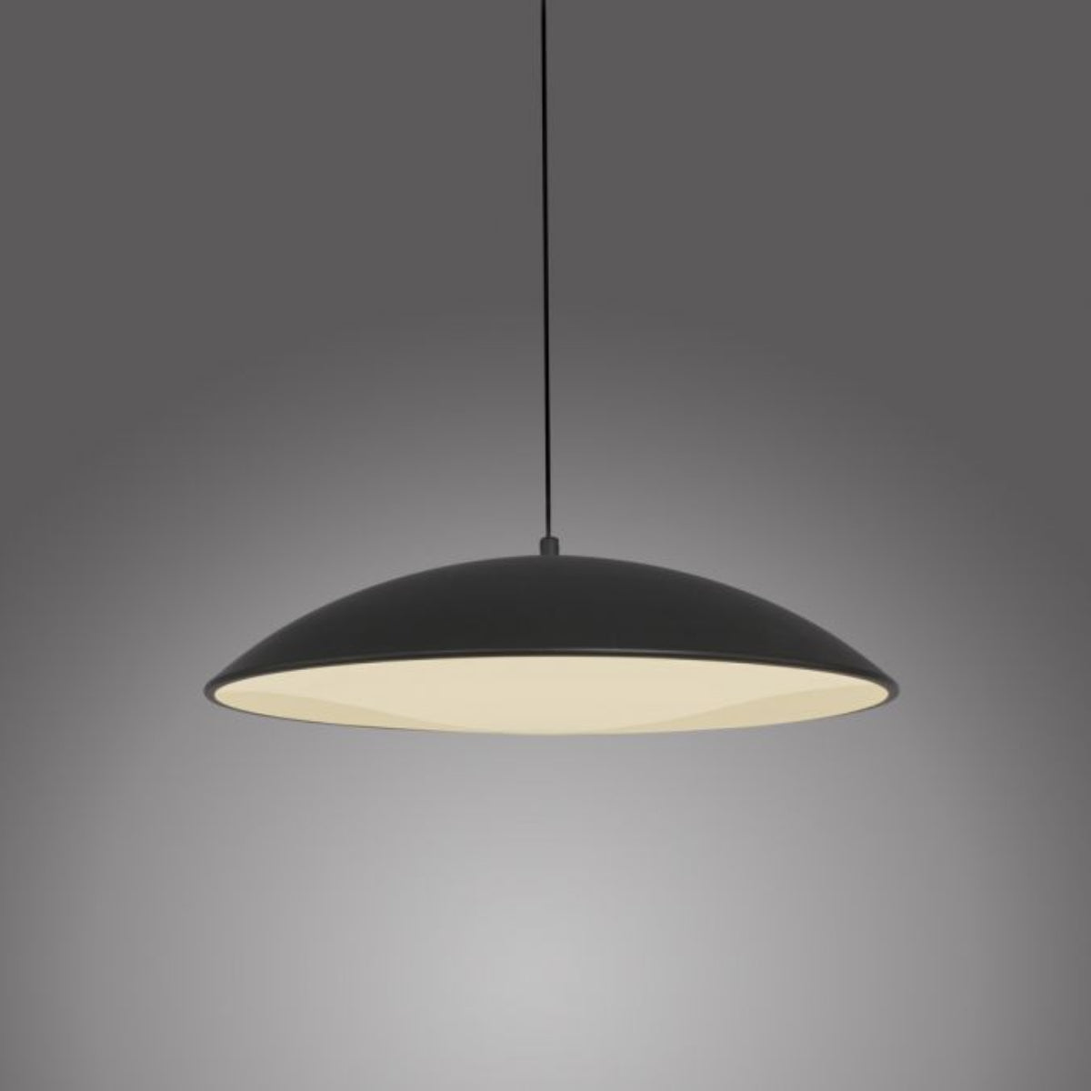 Schöner Wohnen Collection LED pendant light LENTE, BLACK, single-bulb, dimmable, memory function-14607-18