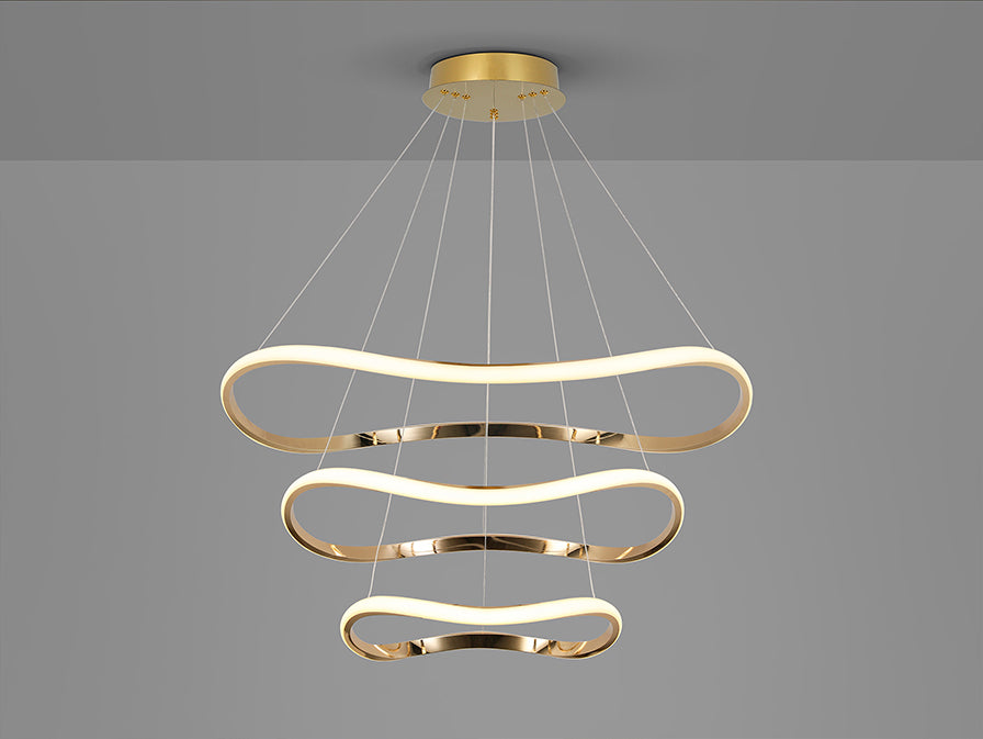 SCHULLER I3 - NAOS - ROSE GOLD PENDANT 3 RINGS LED- 151038