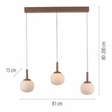 LED pendant light NAMI, sand-coloured, elongated, dimmable, Comfort-Lift, Memory function-15177-39 thumbnail 3