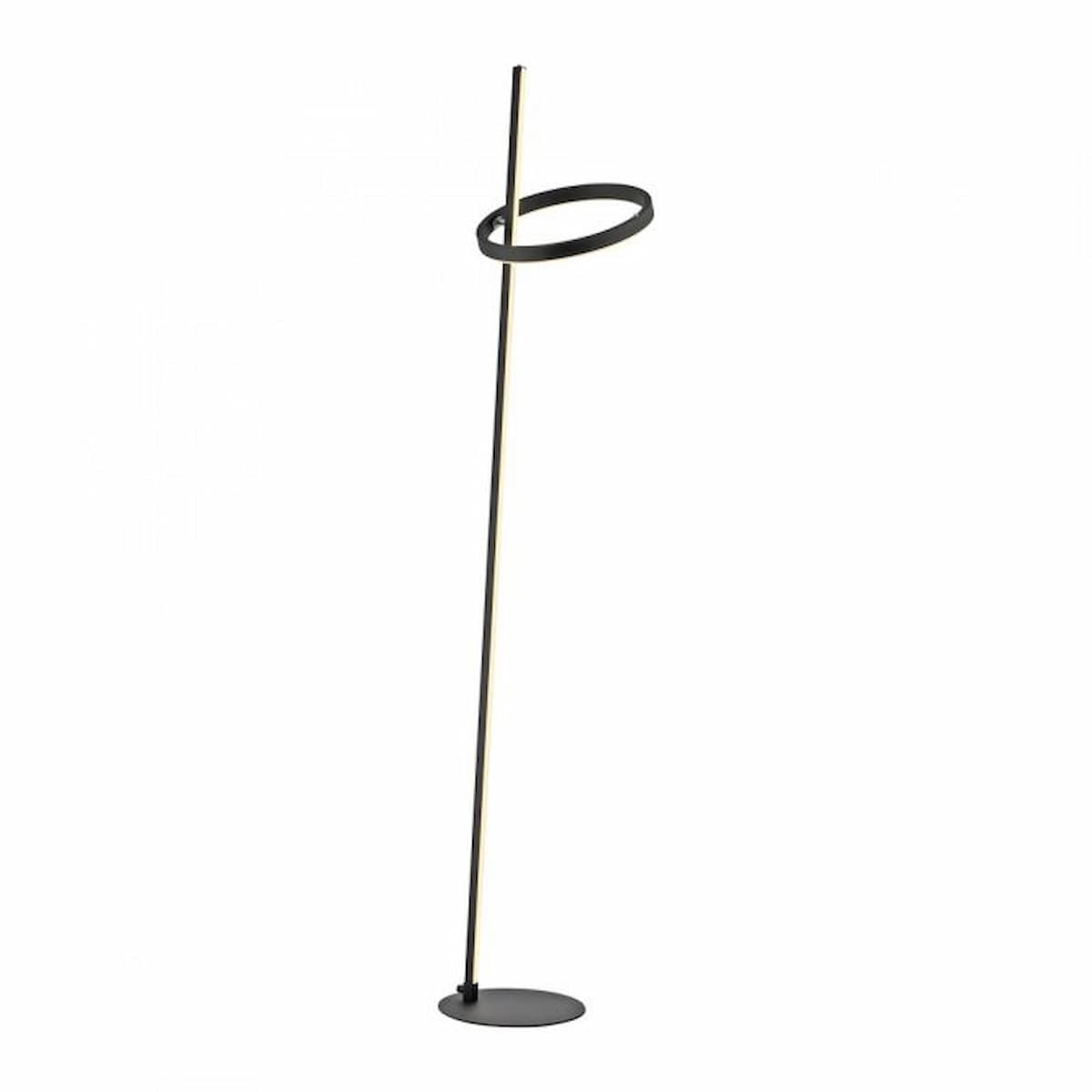 LED floor lamp RITUS, black, dimmable, separately switchable, touch dimmer,-15397-18