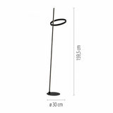 LED floor lamp RITUS, black, dimmable, separately switchable, touch dimmer,-15397-18 thumbnail 5