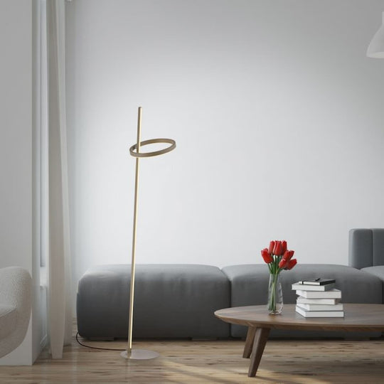 LED floor lamp RITUS, sand, dimmable, separately switchable, touch dimmer,-15397-39