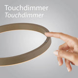 LED floor lamp RITUS, sand, dimmable, separately switchable, touch dimmer,-15397-39 thumbnail 5