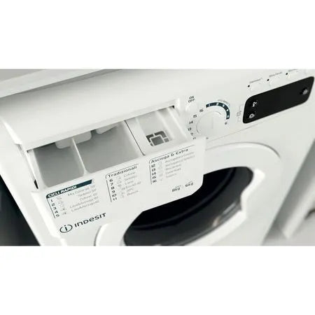 Indesit 8kg / 6kg Washer Dryer White | EWDE861483WUK