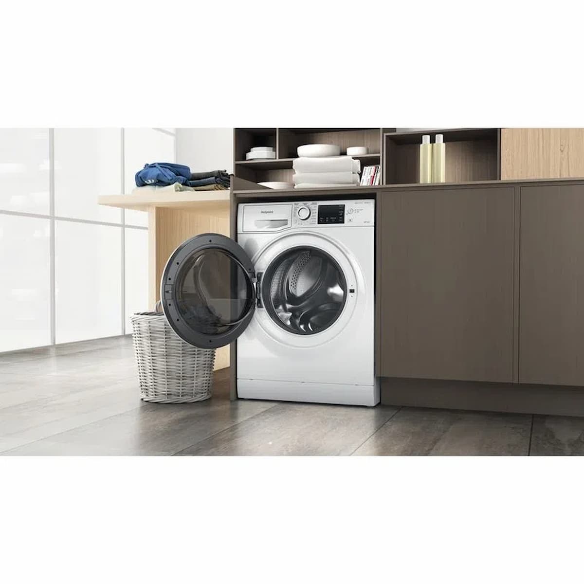 Hotpoint 8+6kg Washer Dryer Freestanding White | NDB8635WUK