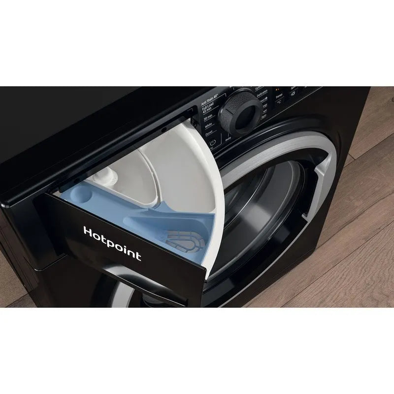 Hotpoint 9kg Freestanding Washing Machine Black | NSWM945CBSUKN