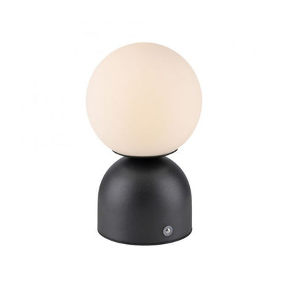 SCHÖNER WOHNEN Collection LED Rechargeable Table Lamp RUDI, black , USB charging cable-19218-18