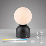 SCHÖNER WOHNEN Collection LED Rechargeable Table Lamp RUDI, black , USB charging cable-19218-18 thumbnail 7