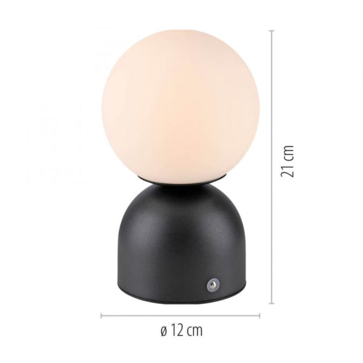 SCHÖNER WOHNEN Collection LED Rechargeable Table Lamp RUDI, black , USB charging cable-19218-18