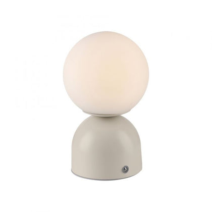 SCHÖNER WOHNEN Collection LED Rechargeable Table Lamp RUDI, SAND, USB charging cable-19218-39