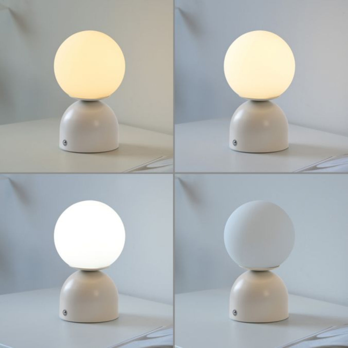 SCHÖNER WOHNEN Collection LED Rechargeable Table Lamp RUDI, SAND, USB charging cable-19218-39