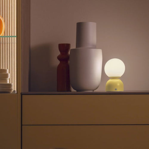 SCHÖNER WOHNEN Collection LED Rechargeable Table Lamp RUDI, Floral Magic , USB charging cable-19218-81