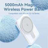Vention 5000mAh Magnetic Wireless Power Bank 20W Black | FHSBO thumbnail 2