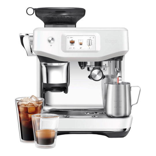 Sage The Barista Touch Impress Bean to Cup Espresso Coffee Machine Sea Salt | SES882SST4GUK1